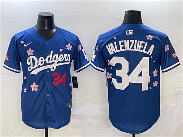 Los Angeles Dodgers #34 Fernando Valenzuela Royal 2025 Tokyo Series Limited Stitched Jersey - Zenithce