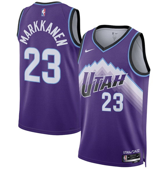 Utah Jazz #23 Lauri Markkanen Purple 2025 Icon Edition Stitched Jersey - Zenithce