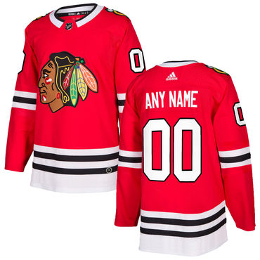 Custom Chicago Blackhawks Red Home Authentic Stitched NHL Jersey - Zenithce