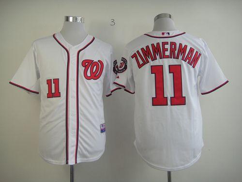 Nationals #11 Zimmerman Ryan White Stitched Jersey - Zenithce