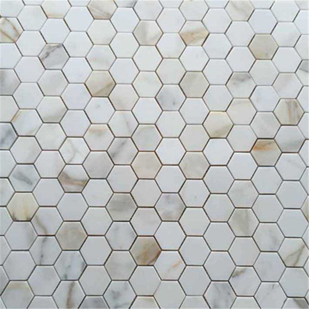 Marble Online Calacatta Gold 2×4 Brick Subway Calcutta Marble Mosaic Tile - Zenithce