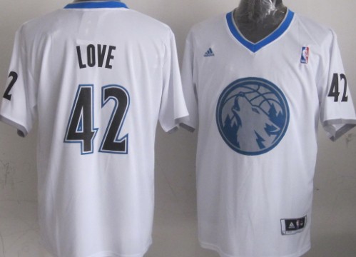 Minnesota Timberwolves #42 Kevin Love Revolution 30 Swingman 2013 Christmas Day White Jersey - Zenithce