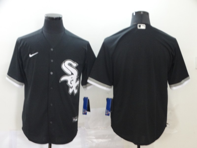 Chicago White Sox Blank Black Cool Base Stitched Jersey - Zenithce