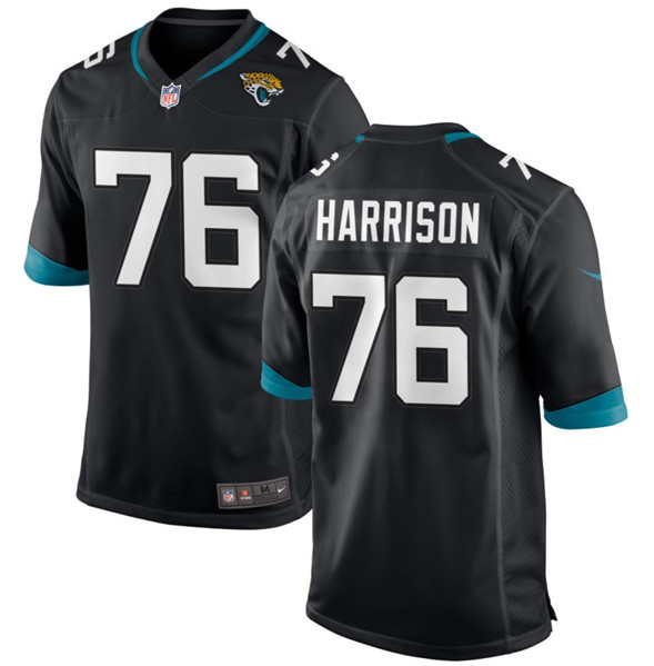 Jacksonville Jaguars #76 Anton Harrison Black 2023 Draft Stitched Game Jersey - Zenithce