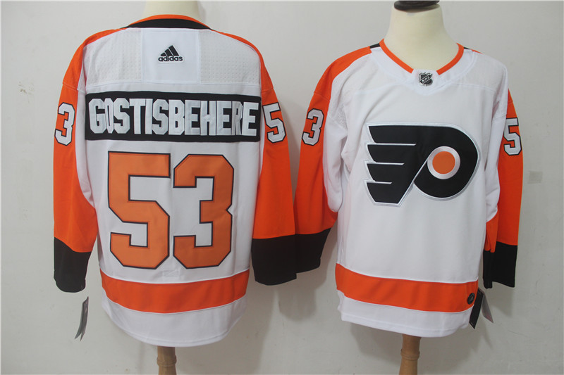 Philadelphia Flyers #53 Shayne Gostisbehere Orange Stitched Adidas Jersey - Zenithce