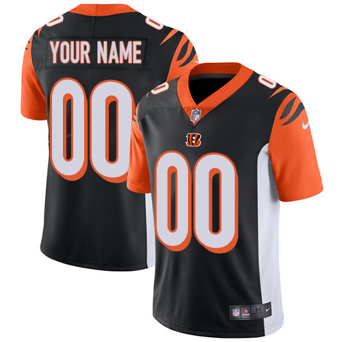 Cincinnati Bengals Customized Black Team Color Vapor Untouchable Limited Stitched NFL Jersey - Zenithce