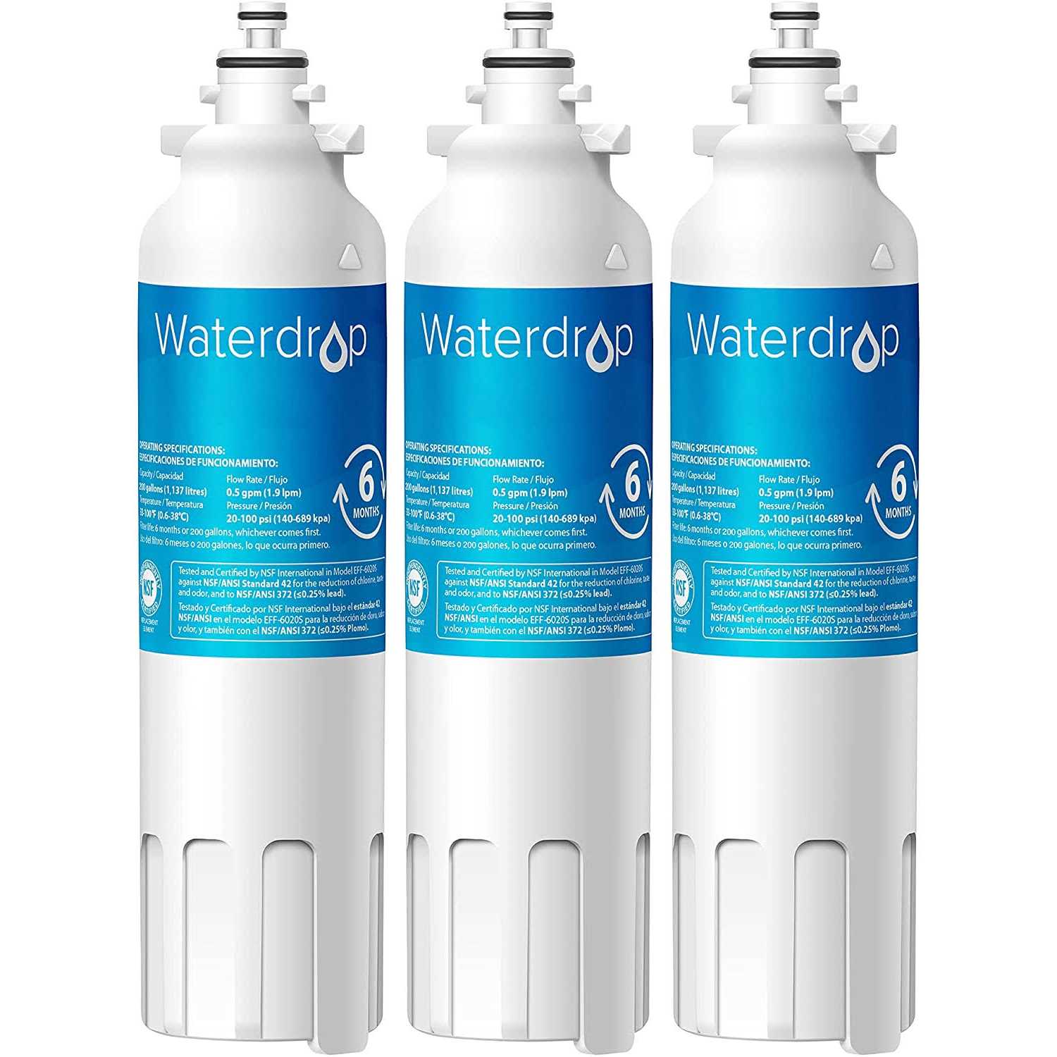 Waterdrop 5231JA2002A Refrigerator Water Filter Replacement for LG LT500P - Zenithce