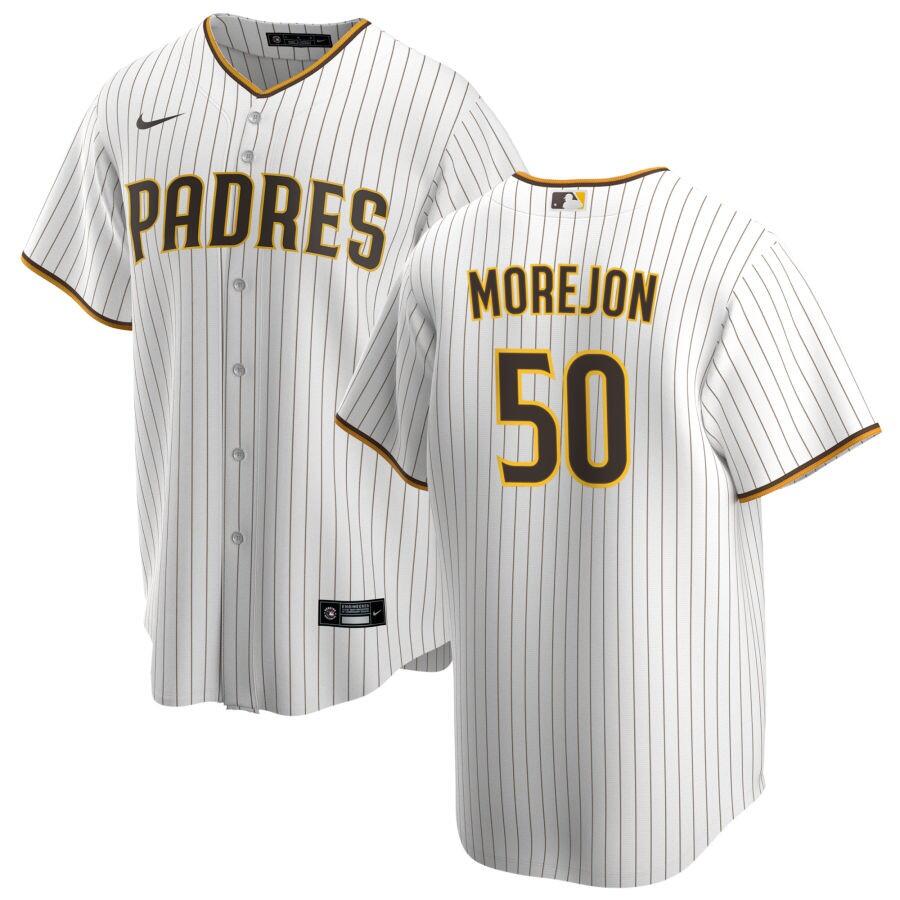San Diego Padres #50 Adrian Morejon White Home Stitched Jersey - Zenithce