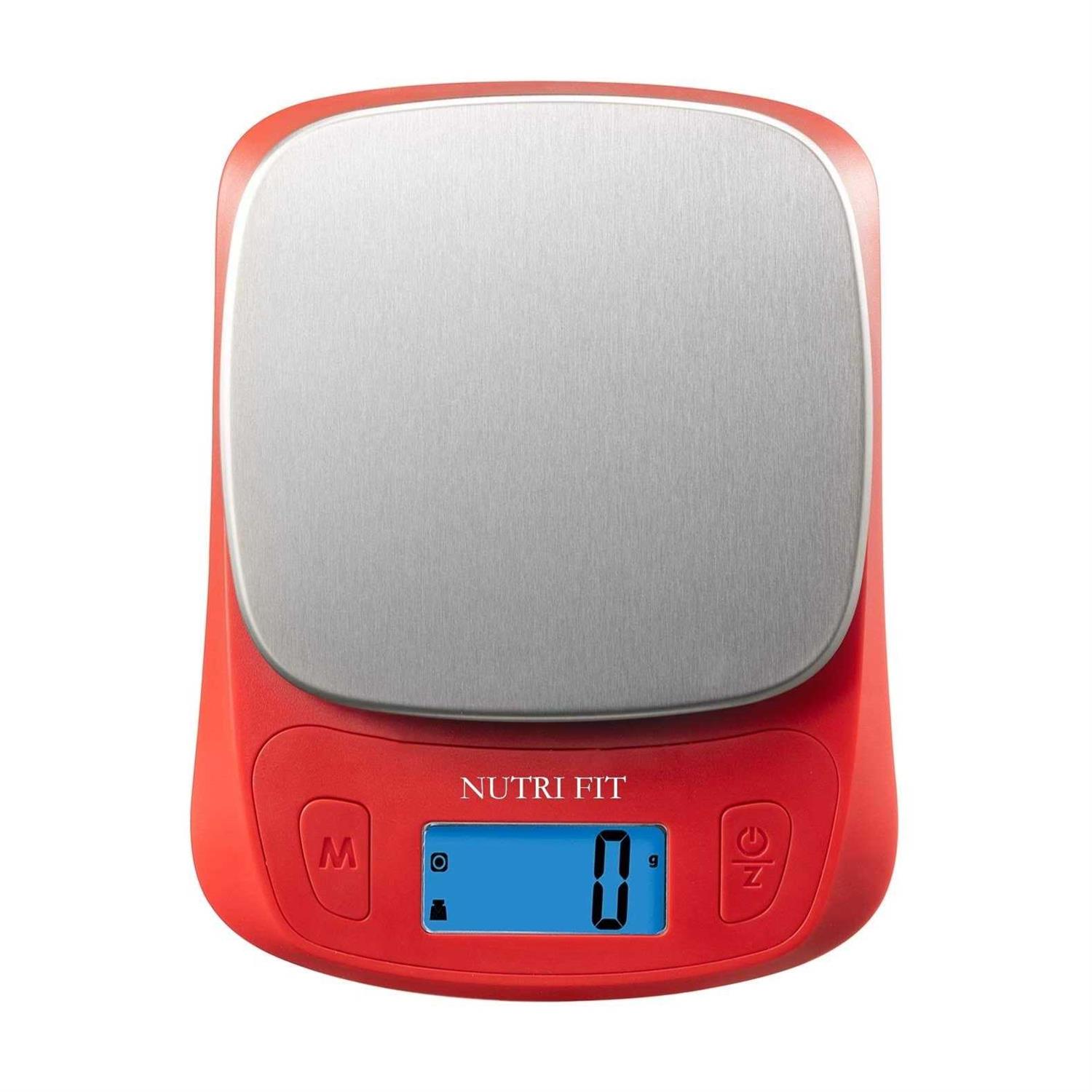 Nutri Fit Ultra Slim Kitchen Scale Digital Food Weight Scale for Baking Cooking in Grams and Ounces Tare & Backlit Lcd - Zenithce