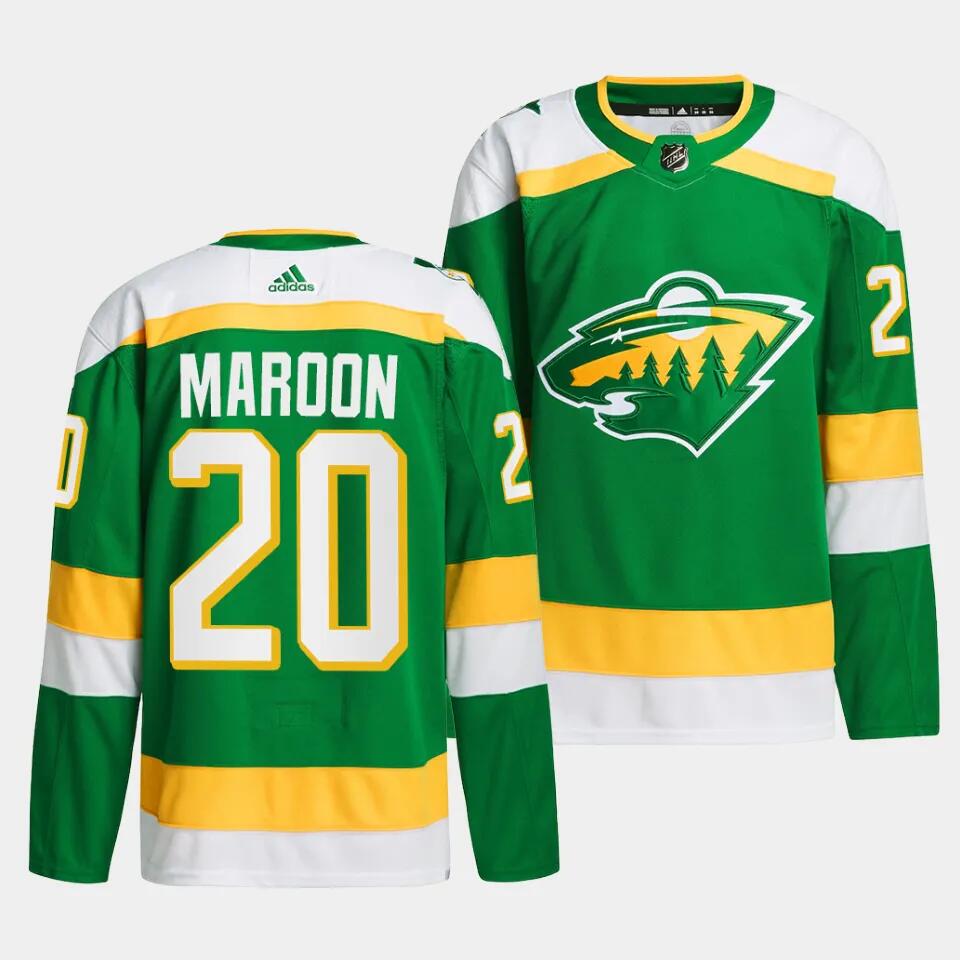 Minnesota Wild #20 Patrick Maroon Green 2023-24 Stitched Jersey - Zenithce
