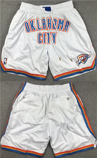 Oklahoma City Thunder White Shorts - Zenithce