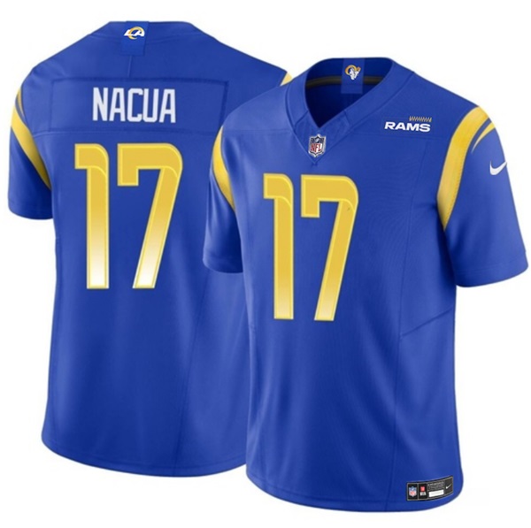 Los Angeles Rams #17 Puka Nacua Blue 2023 F.U.S.E. Vapor Untouchable Stitched Jersey - Zenithce