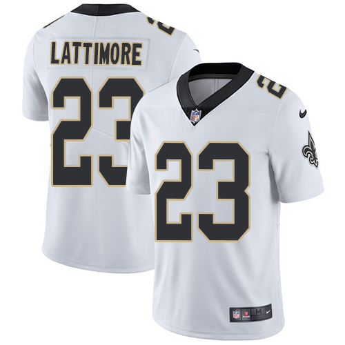 New Orleans Saints #23 Marshon Lattimore White Vapor Untouchable Limited Stitched Jersey - Zenithce