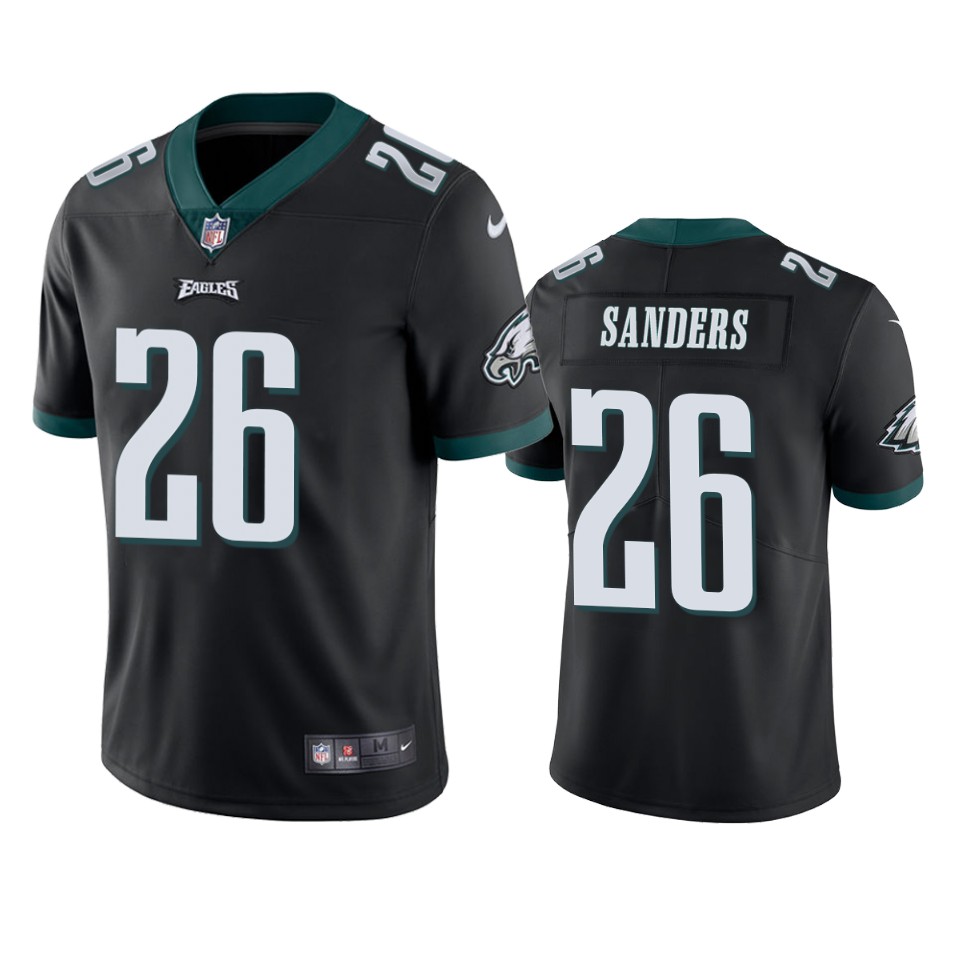 Philadelphia Eagles #26 Miles Sanders Black Vapor Untouchable Limited Stitched Jersey - Zenithce