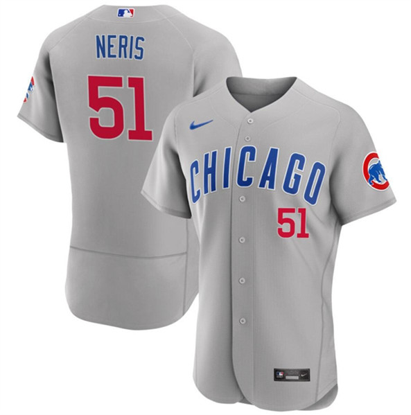Chicago Cubs #51 Héctor Neris Gray Flex Base Stitched Jersey - Zenithce