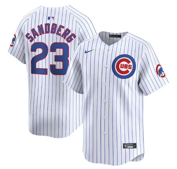 Chicago Cubs #23 Ryne Sandberg White Cool Base Stitched Jersey - Zenithce