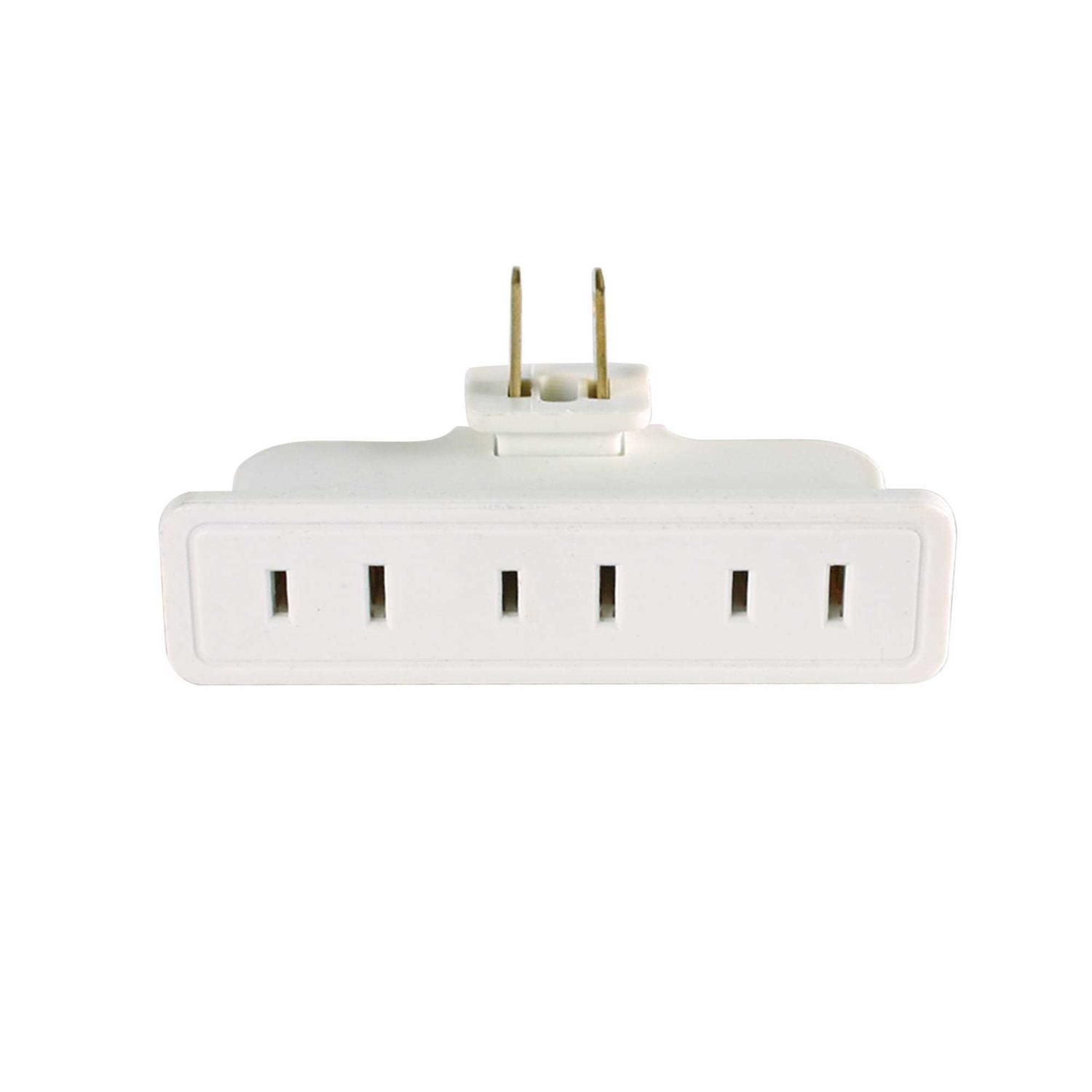 Hyper Tough 3 Outlet Grounded Wall Adapter with Safety Cover - Zenithce