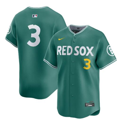 Boston Red Sox #3 Ceddanne Rafaela Green 2025 City Connect Limited Stitched Jersey - Zenithce