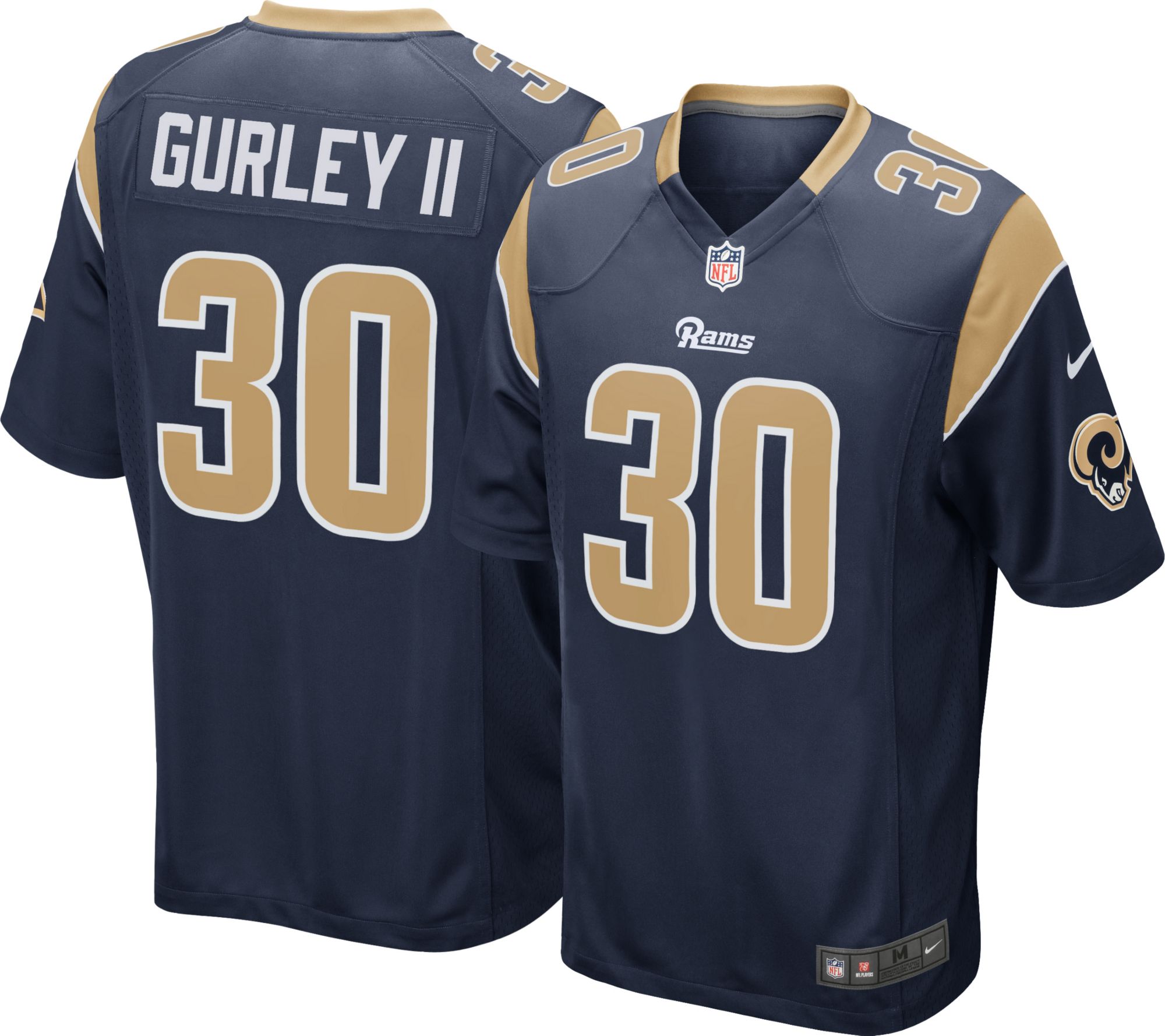Los Angeles Rams #30 Todd Gurley Navy Game Stitched Nike Jersey - Zenithce