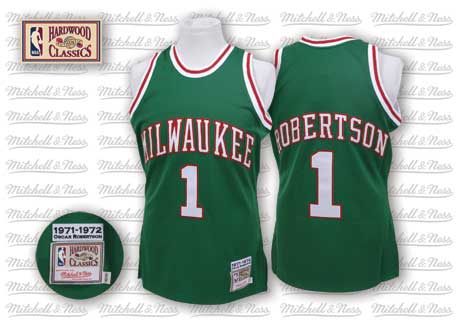 Milwaukee Bucks #1 Oscar Robertson Green Swingman Throwback Jersey - Zenithce