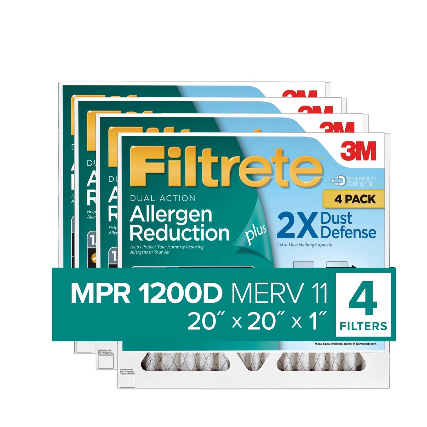 Filtrete Dual-Action Micro Allergen Plus 2x Dust Defense Filter - Zenithce