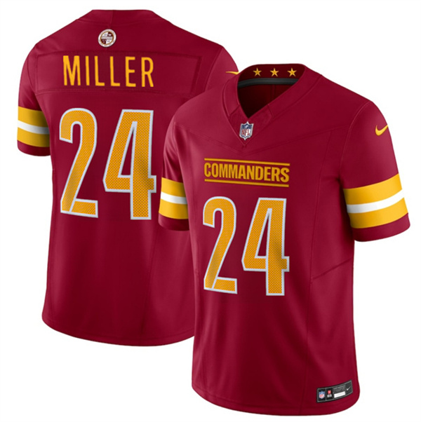 Washington Commanders #24 Von Miller Burgundy 2025 F.U.S.E. Vapor Limited Football Stitched Jersey - Zenithce