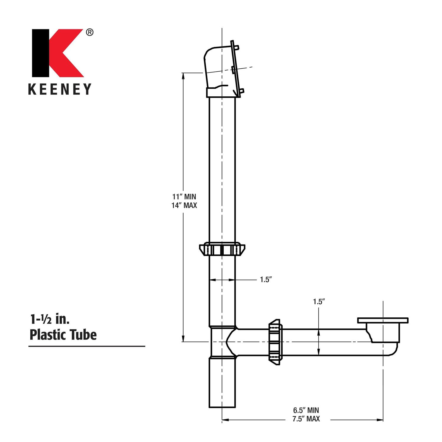 Keeney 6 in. Plunger Double Thrust Force Cup with White Handle - Zenithce