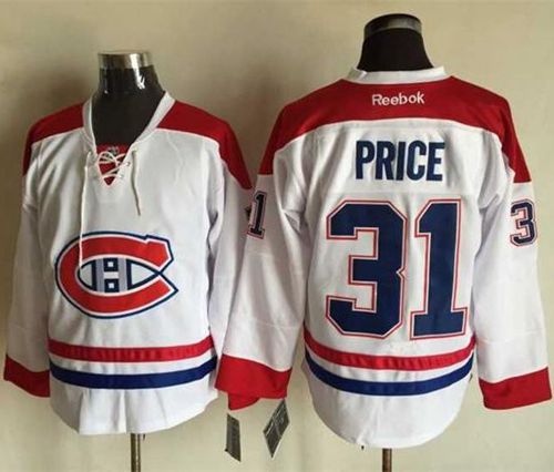 Canadiens #31 Carey Price Stitched White Jersey - Zenithce