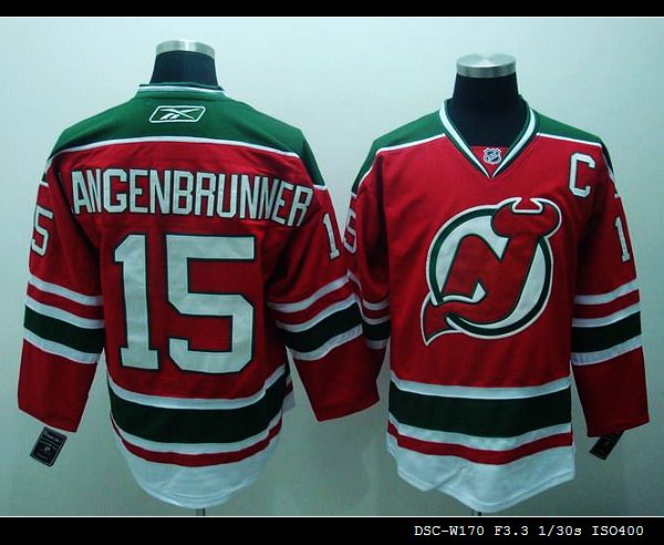 Devils #15 Jamie Langenbrunner Stitched Red And Green CCM Throwback Jersey - Zenithce