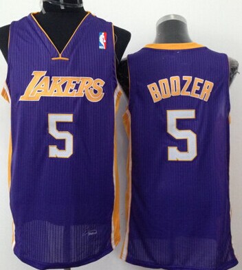 Los Angeles Lakers #5 Carlos Boozer Purple Swingman Jersey - Zenithce