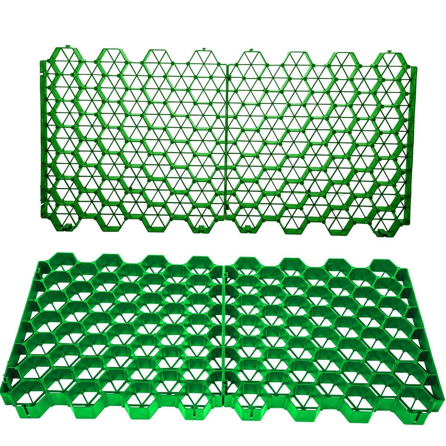 VEVOR Permeable Pavers 1.9 Depth Gravel Driveway Grid Flat-Interlocked Grass Pavers HDPE - Zenithce