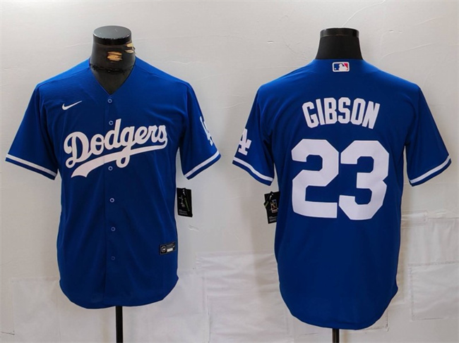 Los Angeles Dodgers #23 Kirk Gibson Blue Cool Base Stitched Jersey - Zenithce