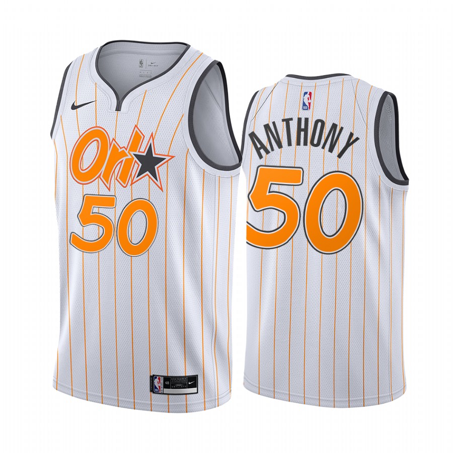 Magic #50 Cole Anthony White Swingman 2020-21 City Edition Jersey - Zenithce