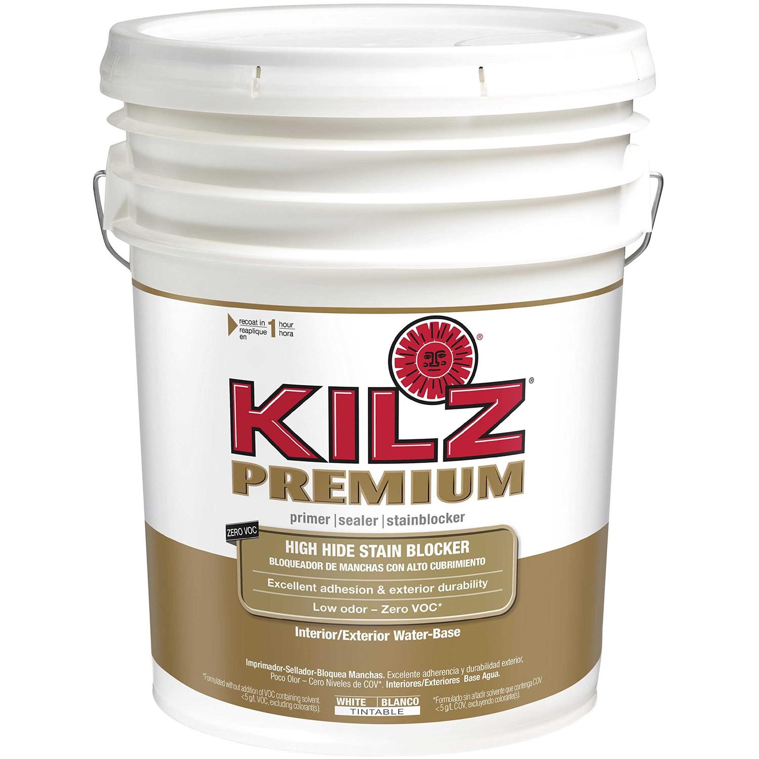 Kilz 2 White Water Based Sealer Stainblocker Interior Exterior Multi-Surface Primer - Zenithce