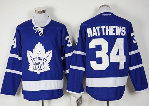 Maple Leafs #34 Auston Matthews Blue New Stitched Jersey - Zenithce