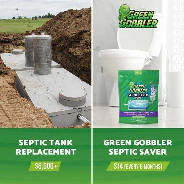 Green Gobbler Septic Saver Septic Tank Treatment Packets - Zenithce