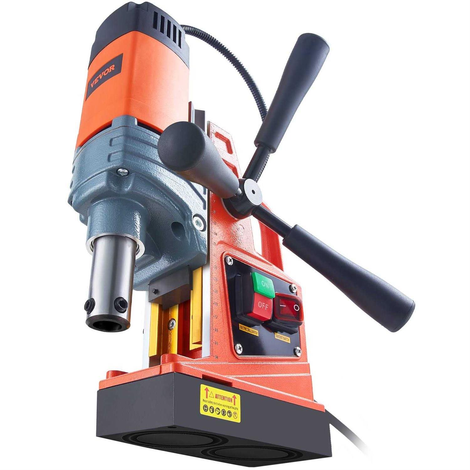 VEVOR Mag Drill Press 1300W 1.57 Boring Diameter 2922lbf Power Portable Magnetic Drill - Zenithce