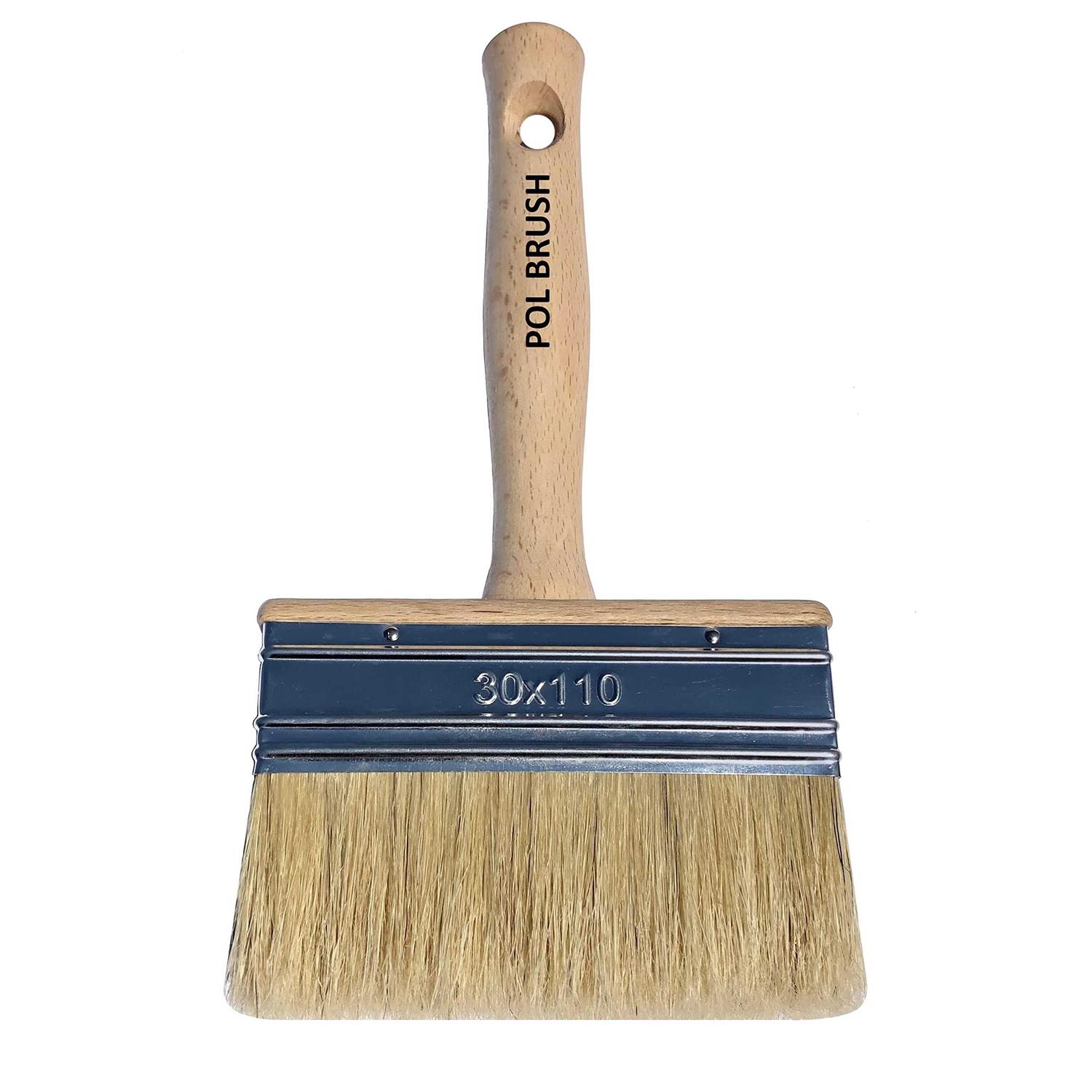 European Professional Stain Block Paint Brush Natural Bristle Wooden Handle - Zenithce