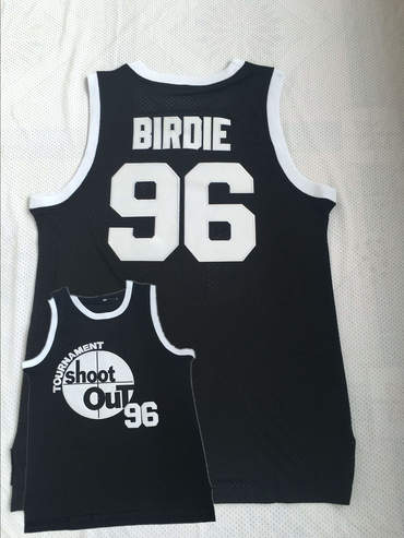 Tournament ShootOut 96 Birdie Black Throwback Movie Jersey - Zenithce