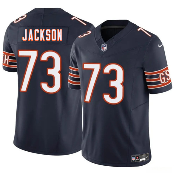 Chicago Bears #73 Jonah Jackson Navy 2025 F.U.S.E. Vapor Stitched Jersey - Zenithce