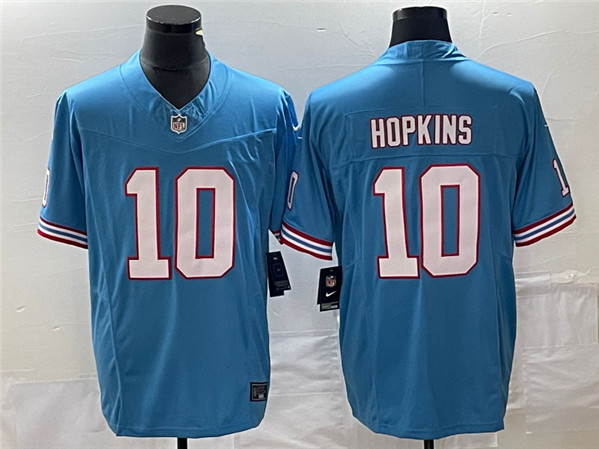 Tennessee Titans #10 DeAndre Hopkins Light Blue 2023 F.U.S.E. Vapor Limited Throwback Stitched Jersey - Zenithce