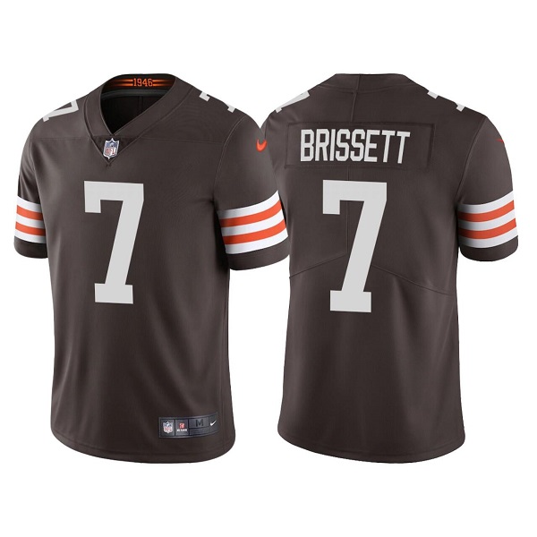 Cleveland Browns #7 Jacoby Brissett Brown Vapor Untouchable Limited Stitched Jersey - Zenithce