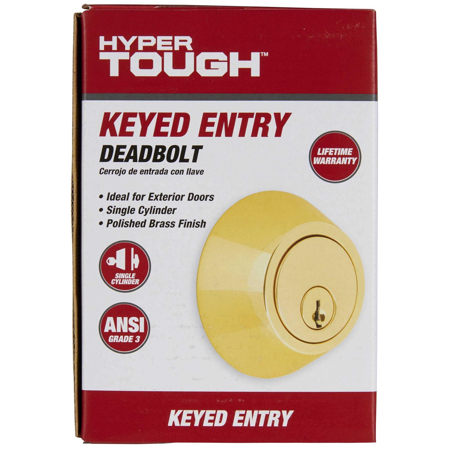 Hyper Tough Keyed Entry Single Cylinder Deadbolt - Zenithce