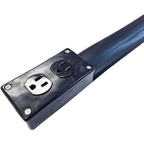 Electriduct Lay Flat Electrical Power Extension Cord Duplex Receptacle Cable Protector - Zenithce