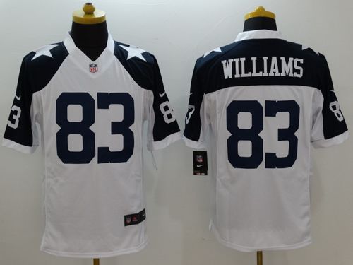 Cowboys #83 Terrance Williams White Thanksgiving Throwback Stitched Limited Nike Jersey - Zenithce