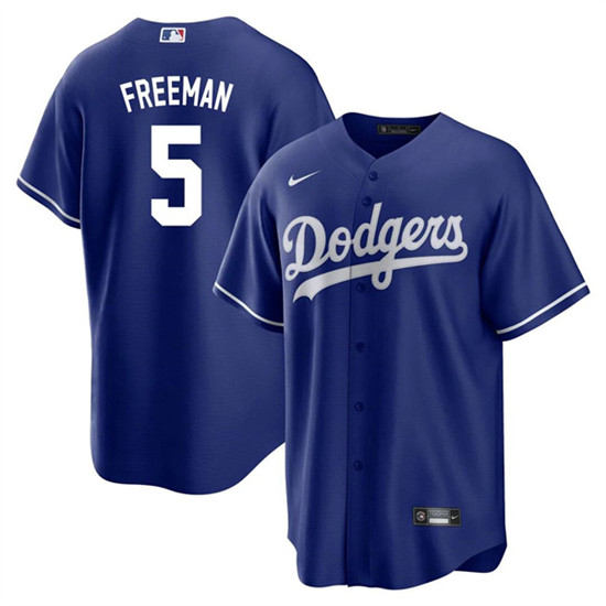 Los Angeles Dodgers #5 Freddie Freeman Royal Cool Base Stitched Baseball Jersey - Zenithce
