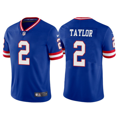 New York Giants #2 Tyrod Taylor Royal Vapor Untouchable Classic Retired Player Stitched Game Jersey - Zenithce