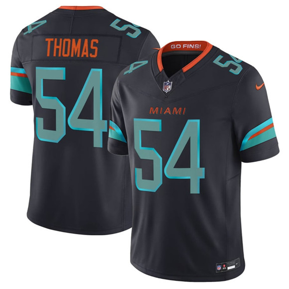 Miami Dolphins #54 Zach Thomas Black 2025 F.U.S.E. “Rivalries” Vapor Limited Football Stitched Jersey - Zenithce