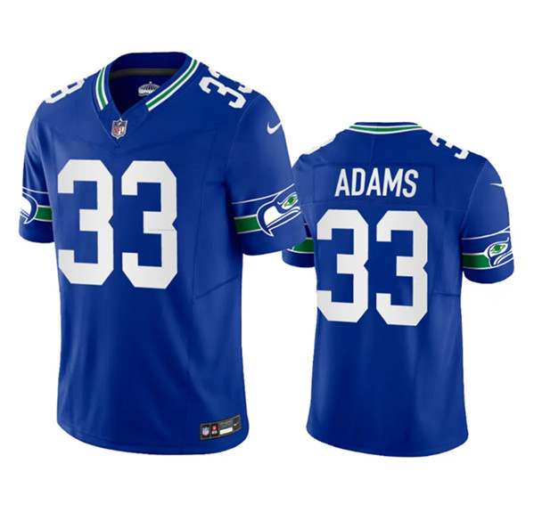 Seattle Seahawks #33 Jamal Adams Royal 2023 F.U.S.E. Vapor Limited Throwback Stitched Jersey - Zenithce