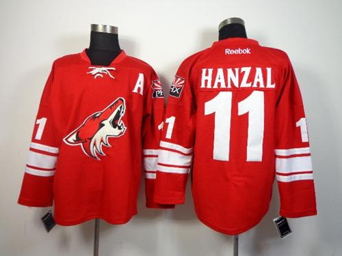 Coyotes #11 Martin Hanzal Red Home Stitched Jersey - Zenithce